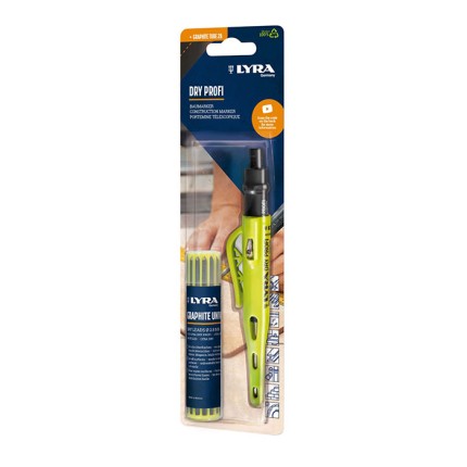 LYRA Dry Profi строителен автоматичен молив + резервни графити, L4498103